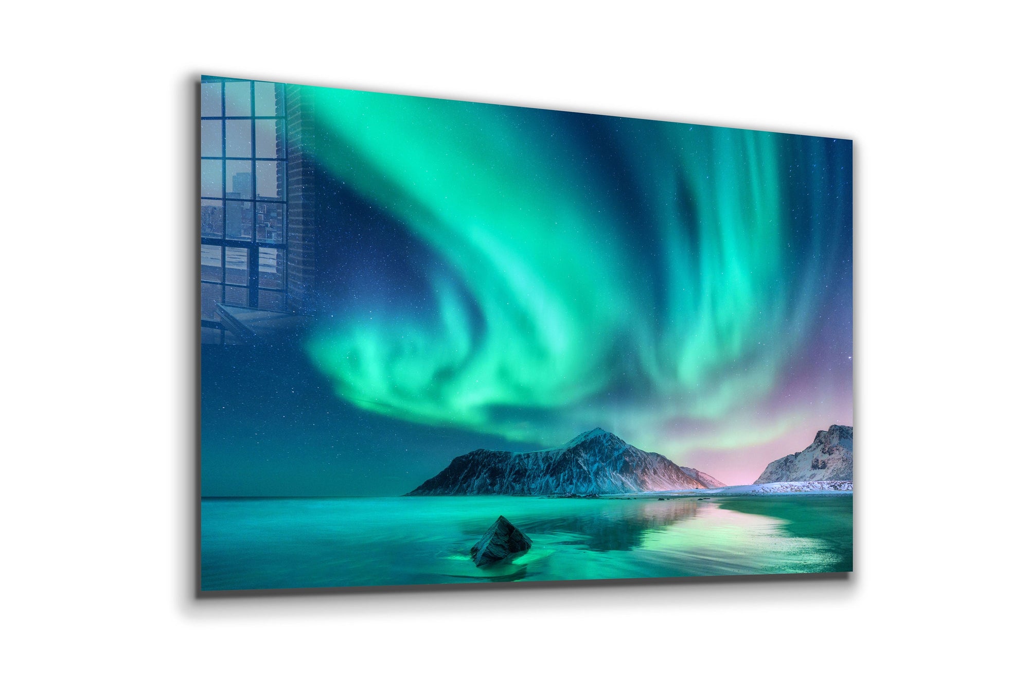 Aurelia Borealis, Large Glass Wall Art