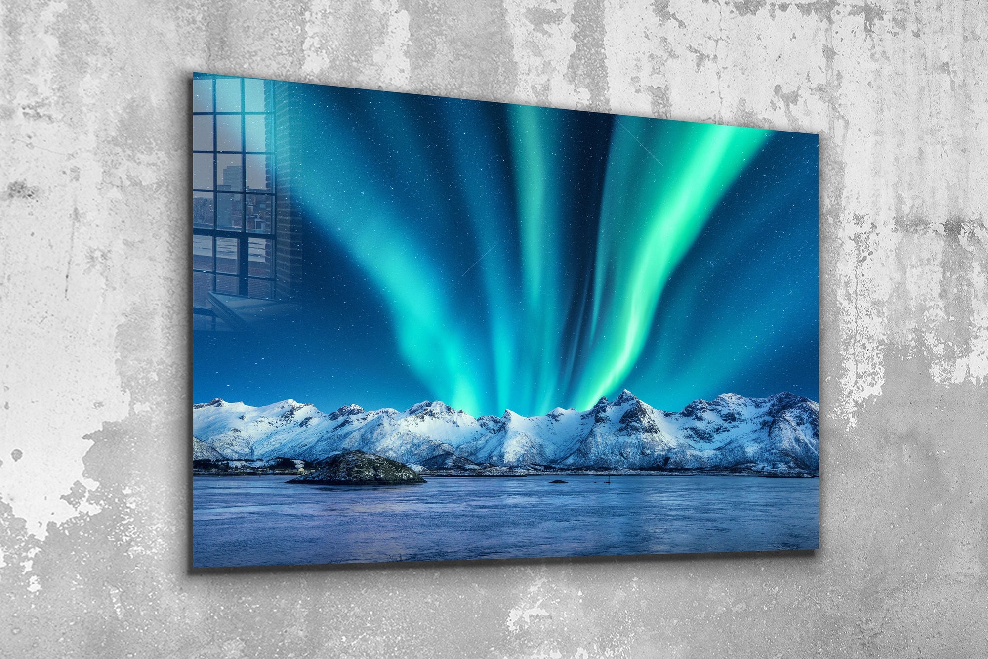 Northern Lights, Large Glass Wall Art