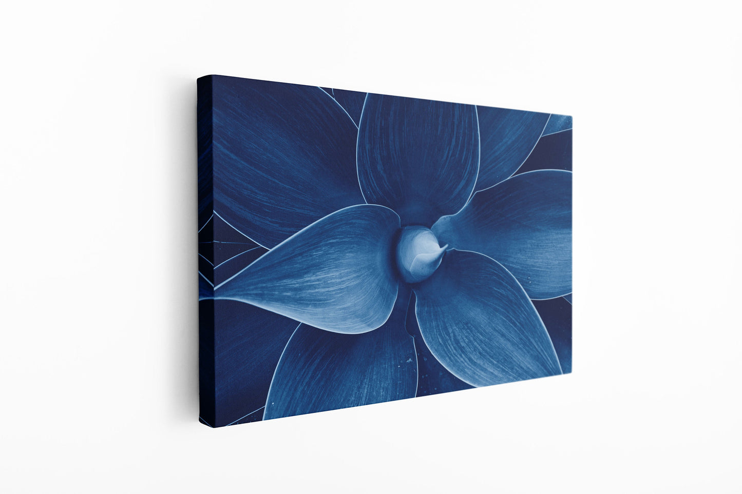 Blue Flower, Large Glass Wall Art