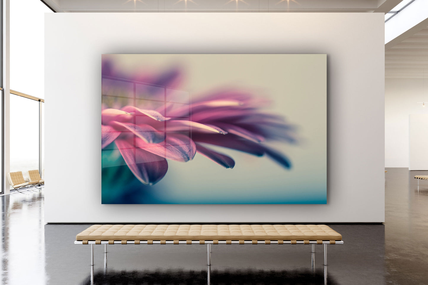 Flower Close Up, Large Glass Wall Art