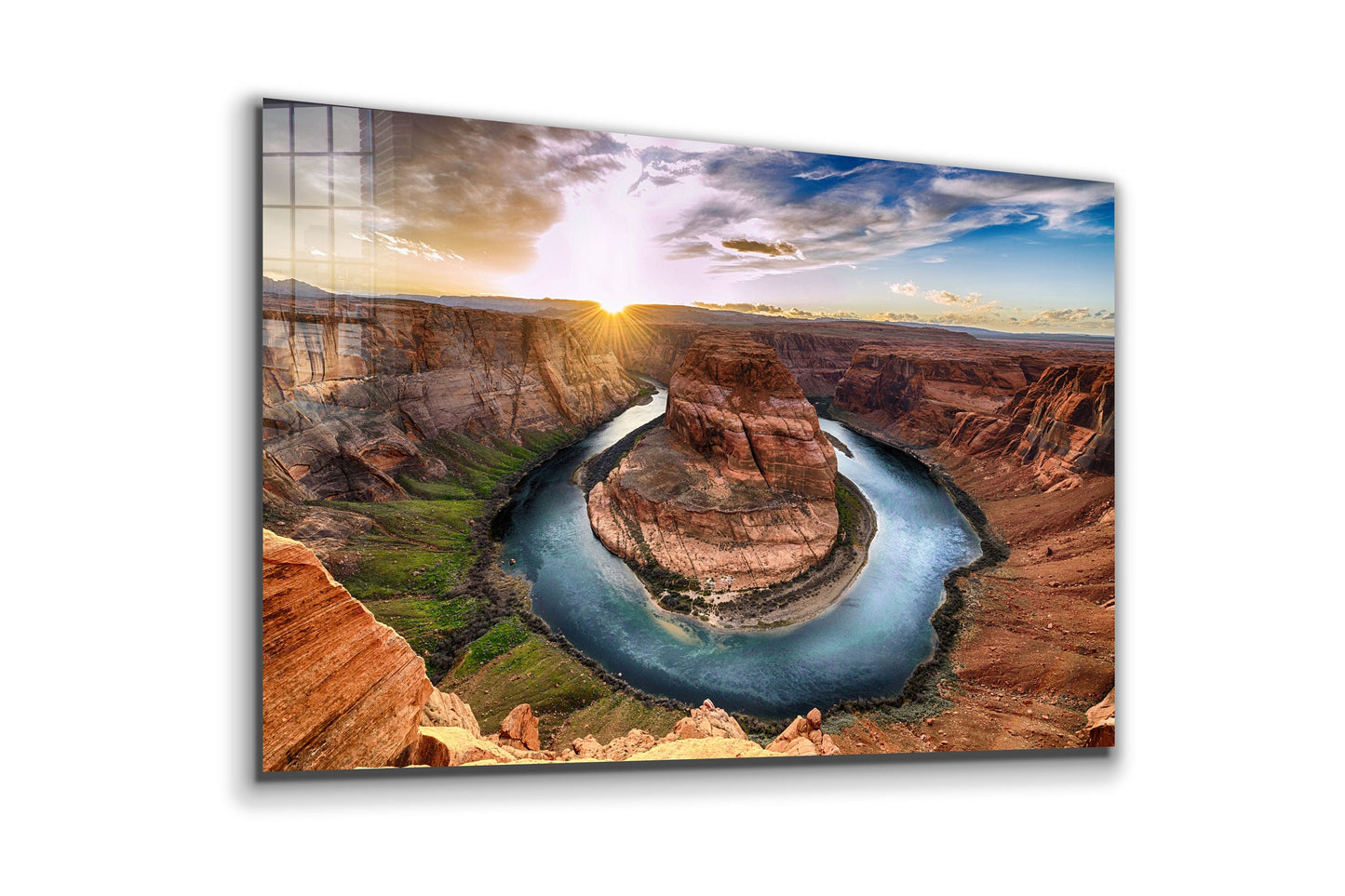 Horseshoe Bent, Large Glass Wall Art