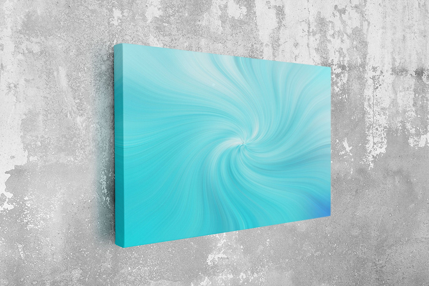 Abstract Blue, Large Glass Wall Art