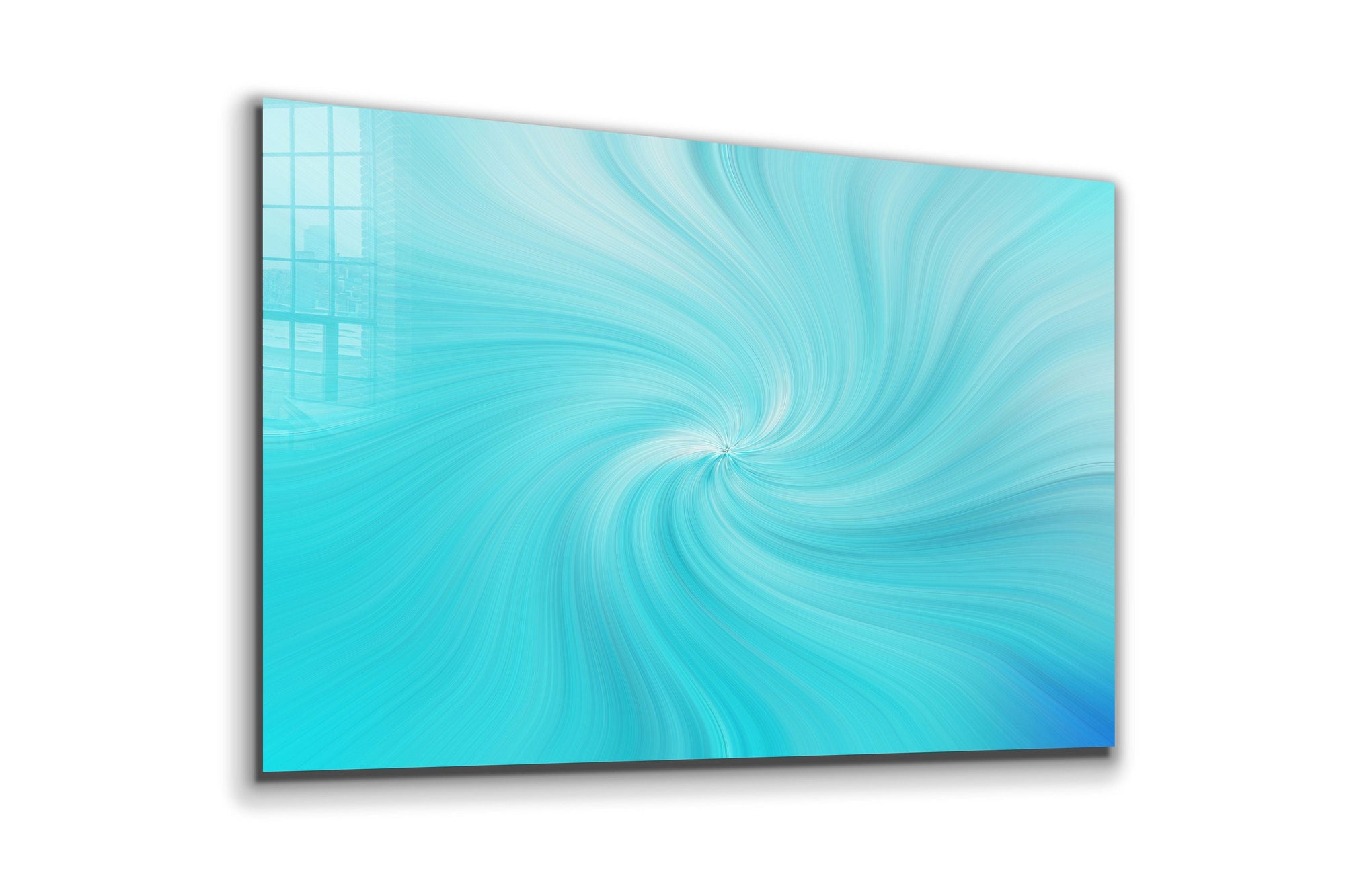 Abstract Blue, Large Glass Wall Art