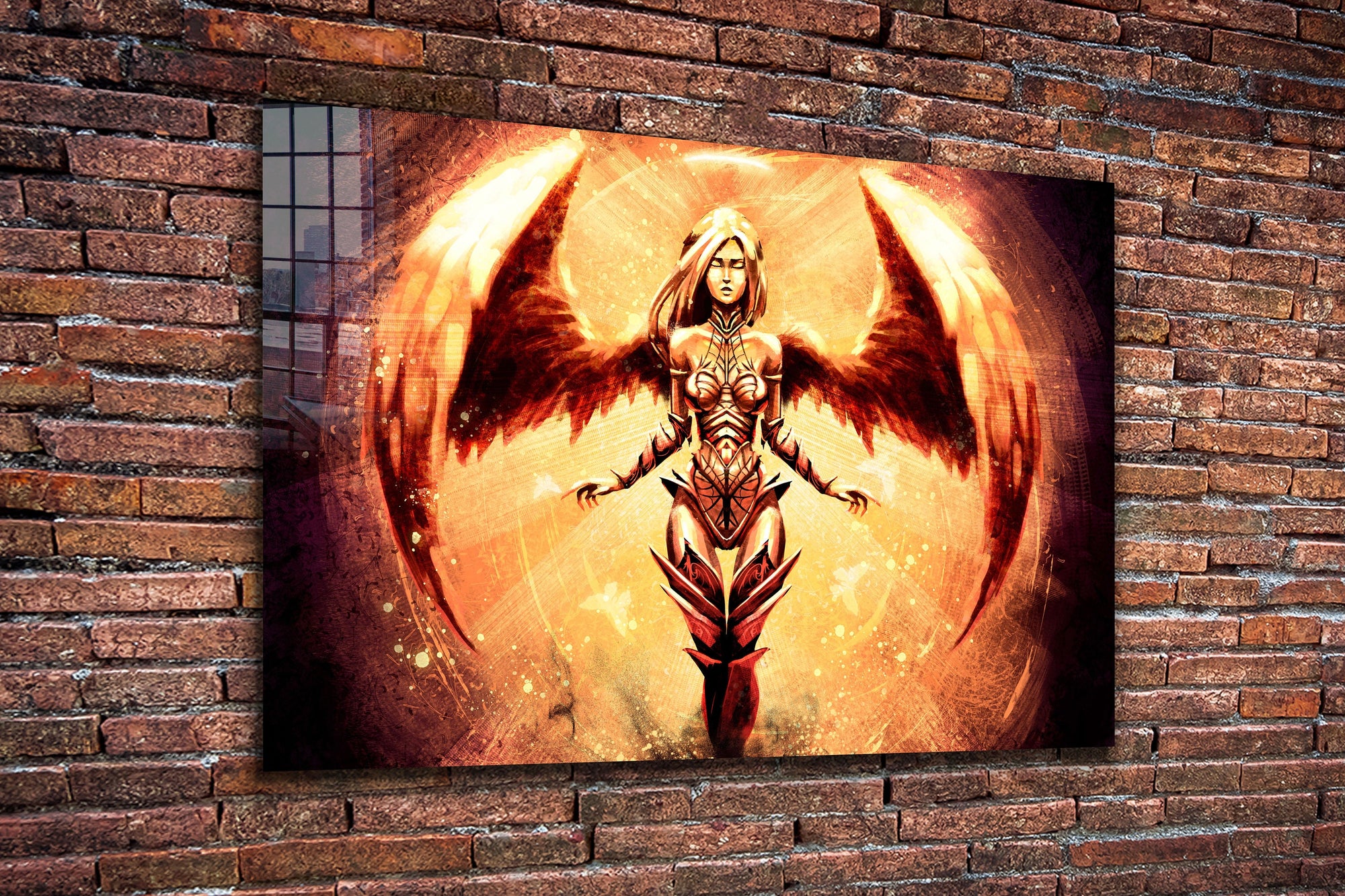 Angel, Large Glass Wall Art