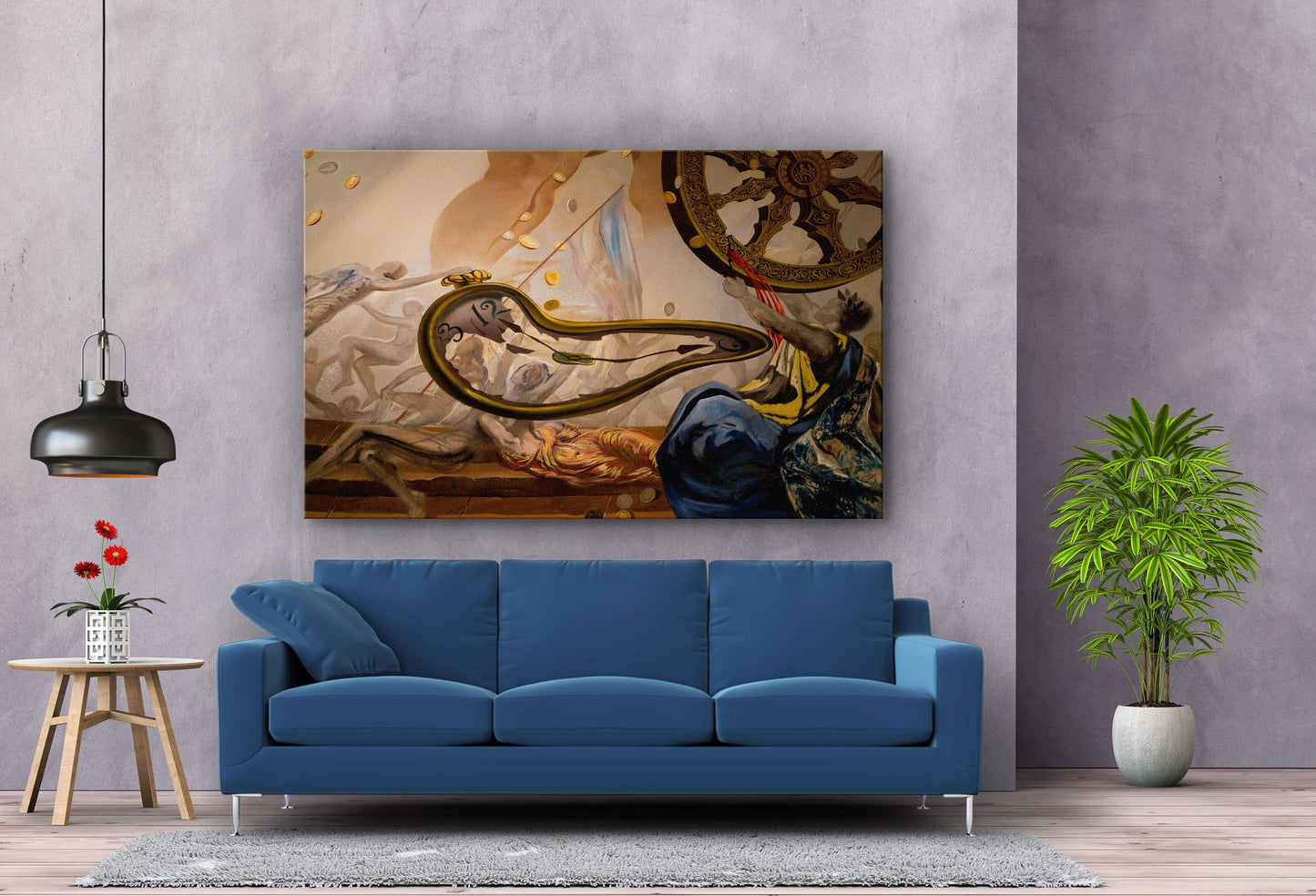Dali Style, Large Glass Wall Art