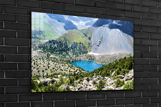 Mountain Large Glass Wall Art