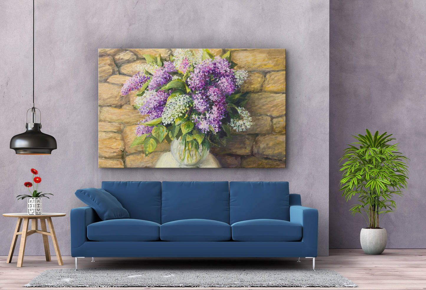 Hyacinth Flower, Large Glass Wall Art