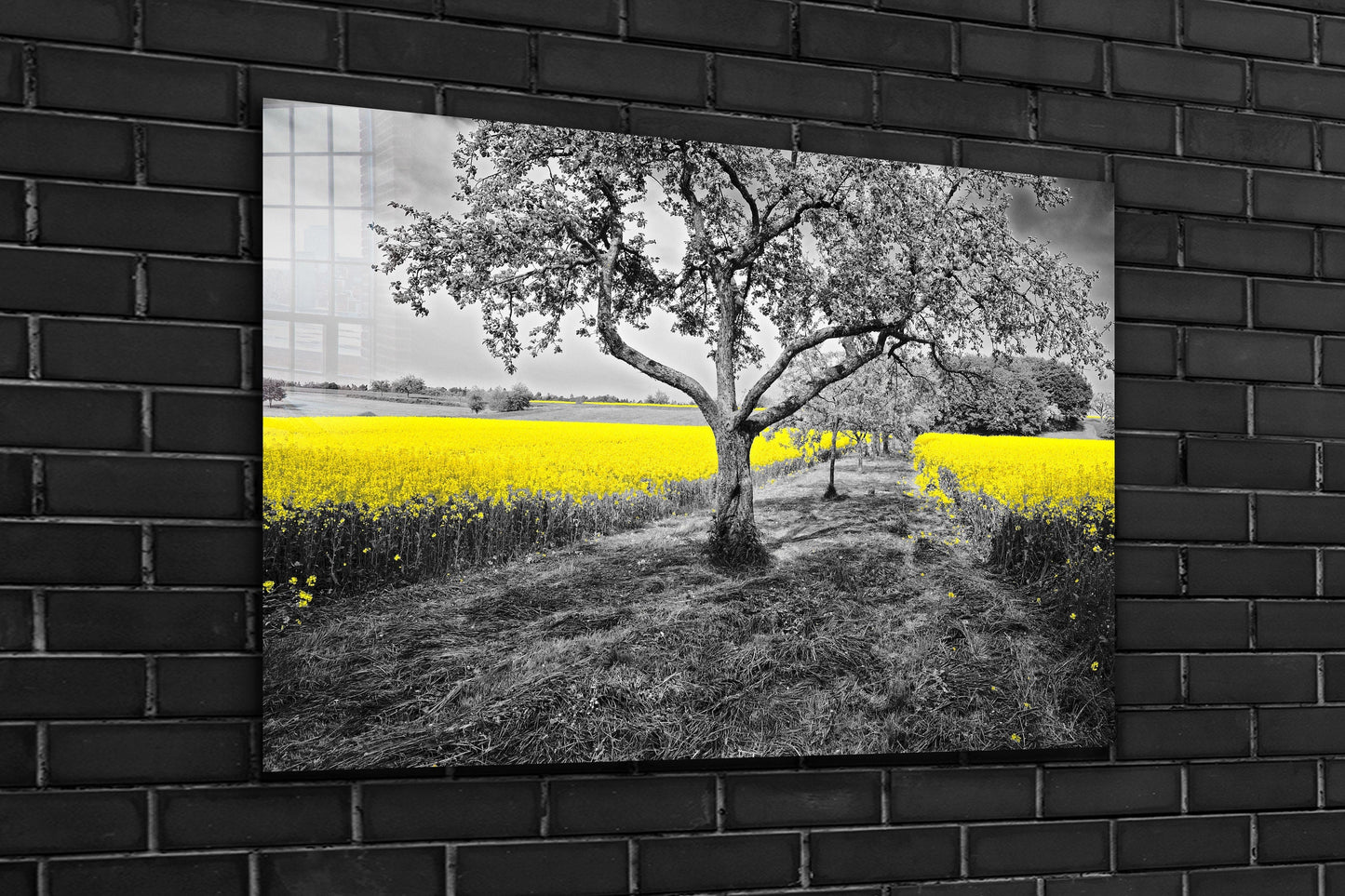 Lonely Tree, Large Glass Wall Art