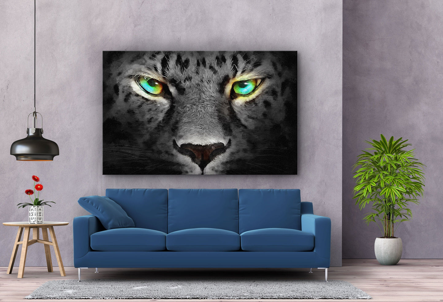 Cheetah, Large Glass Wall Art