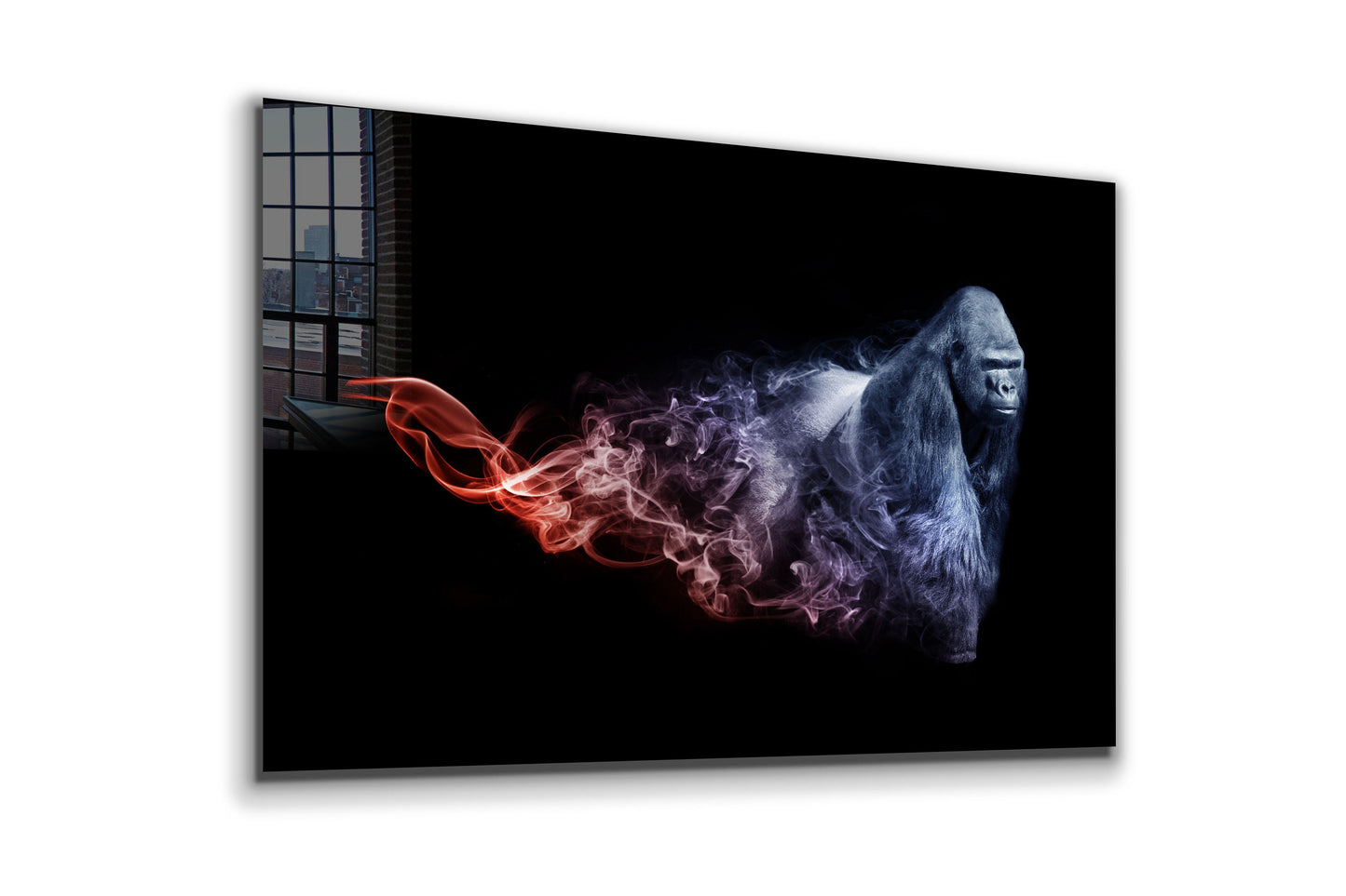 Gorilla, Large Glass Wall Art