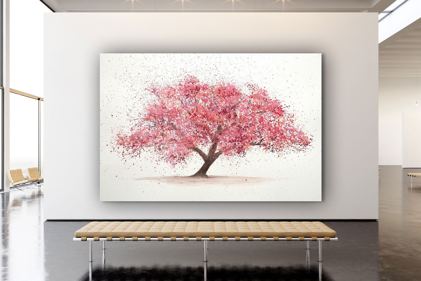 Blossom, Large Glass Wall Art