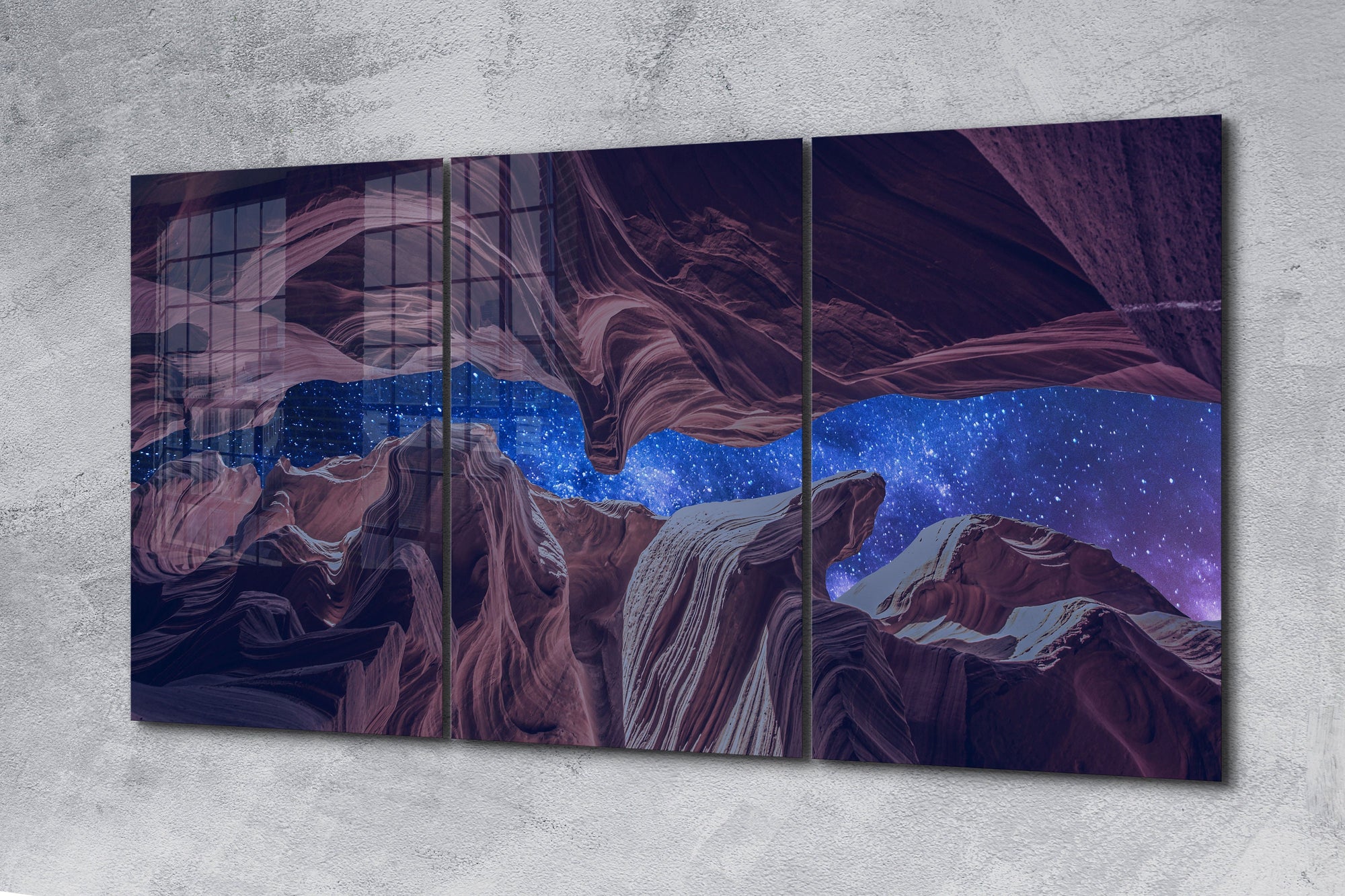 Antilope Canyon by Night Mega, Extra Large Glass Wall Art