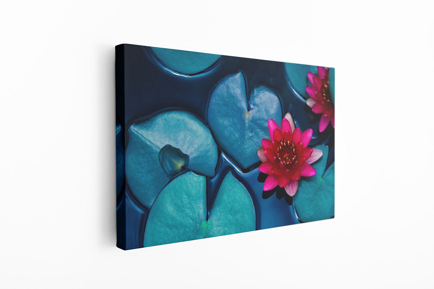 Water Lilies, Large Glass Wall Art