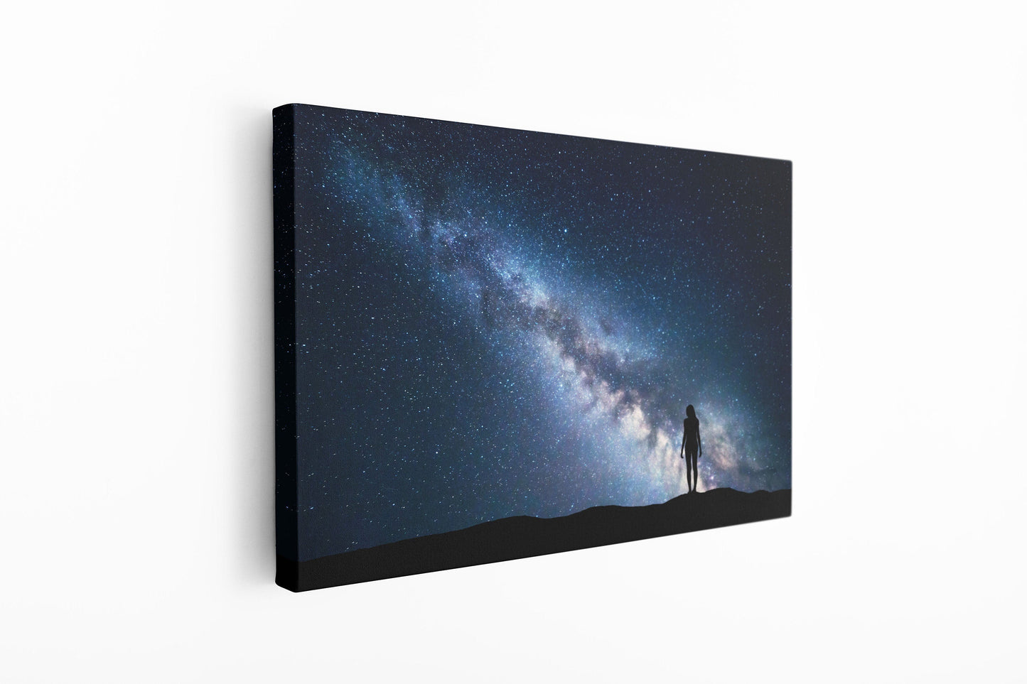 Man In Milky Way, Large Glass Wall Art