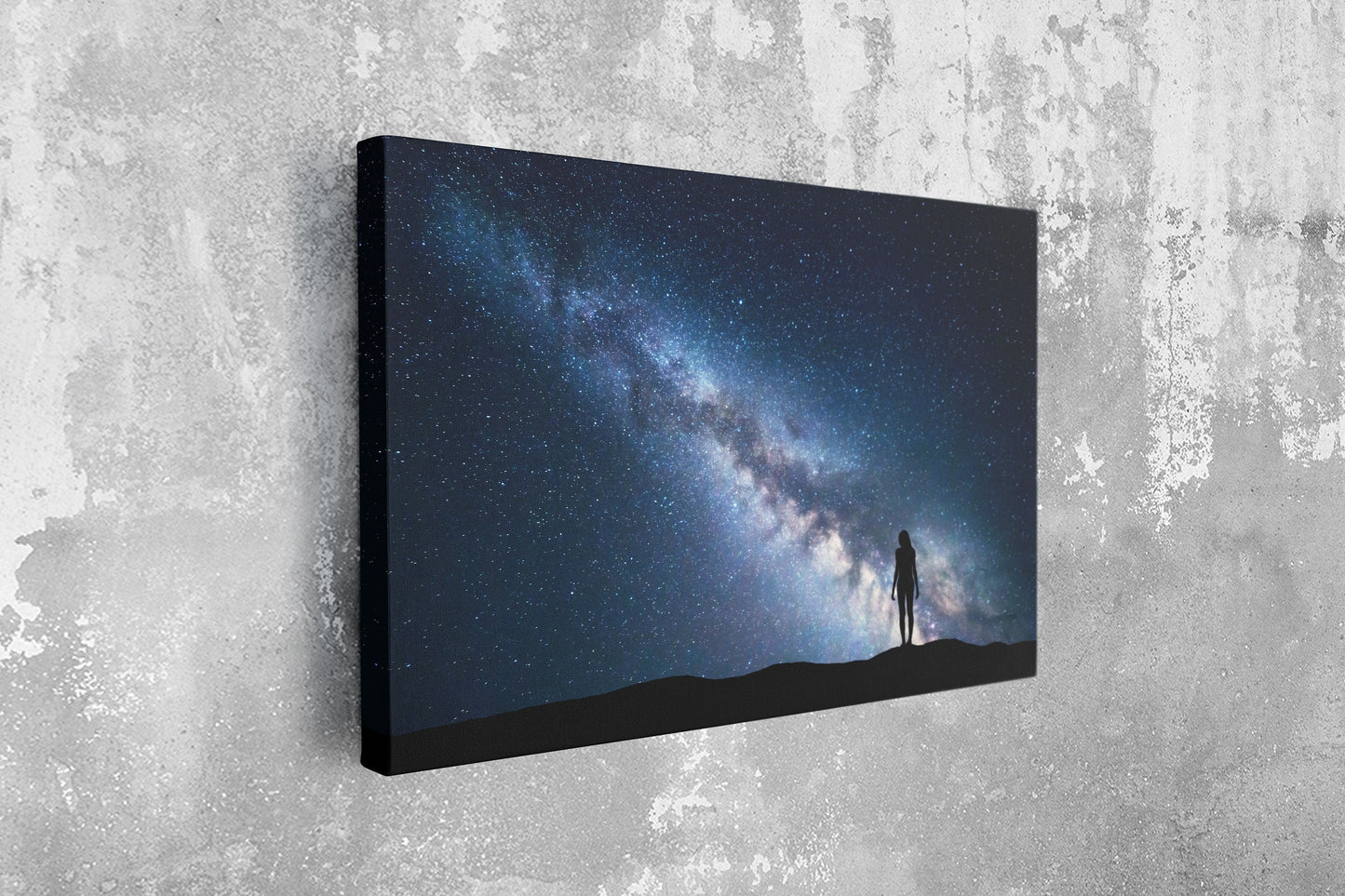 Man In Milky Way, Large Glass Wall Art