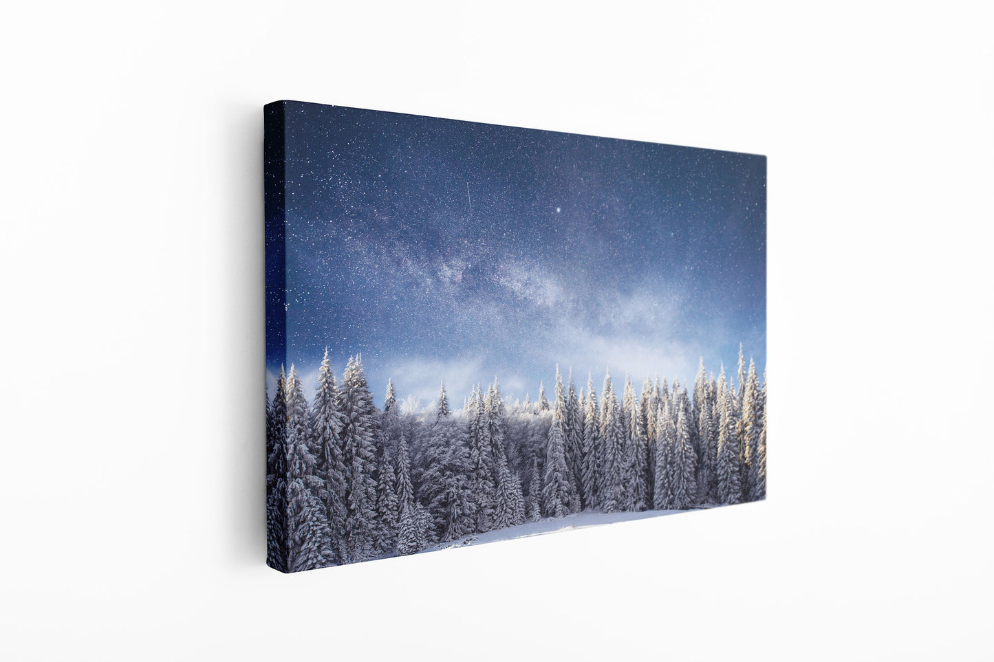 Snowy Forest, Large Glass Wall Art