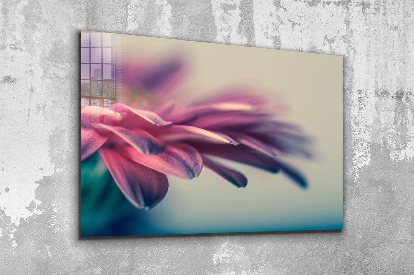 Flower Close Up, Large Glass Wall Art