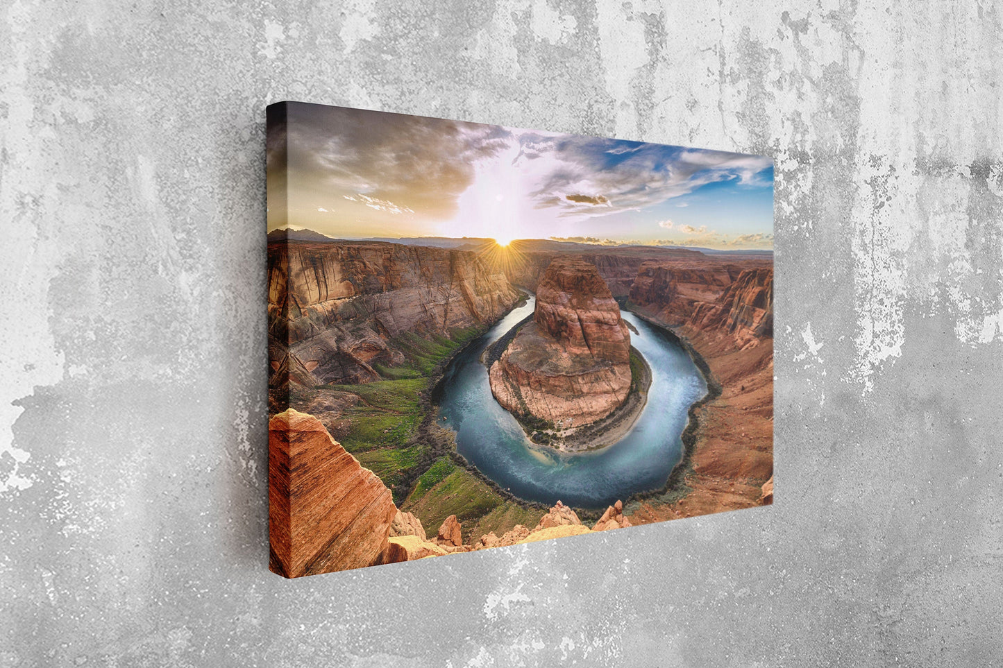 Horseshoe Bent, Large Glass Wall Art
