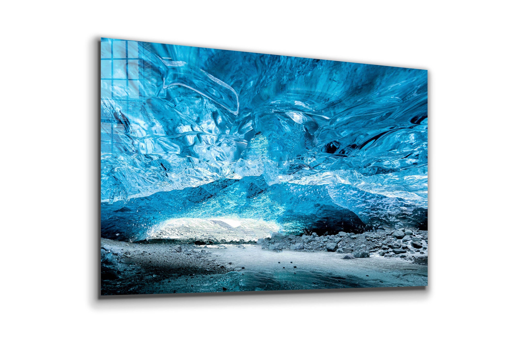 Underwater Cave, Large Glass Wall Art