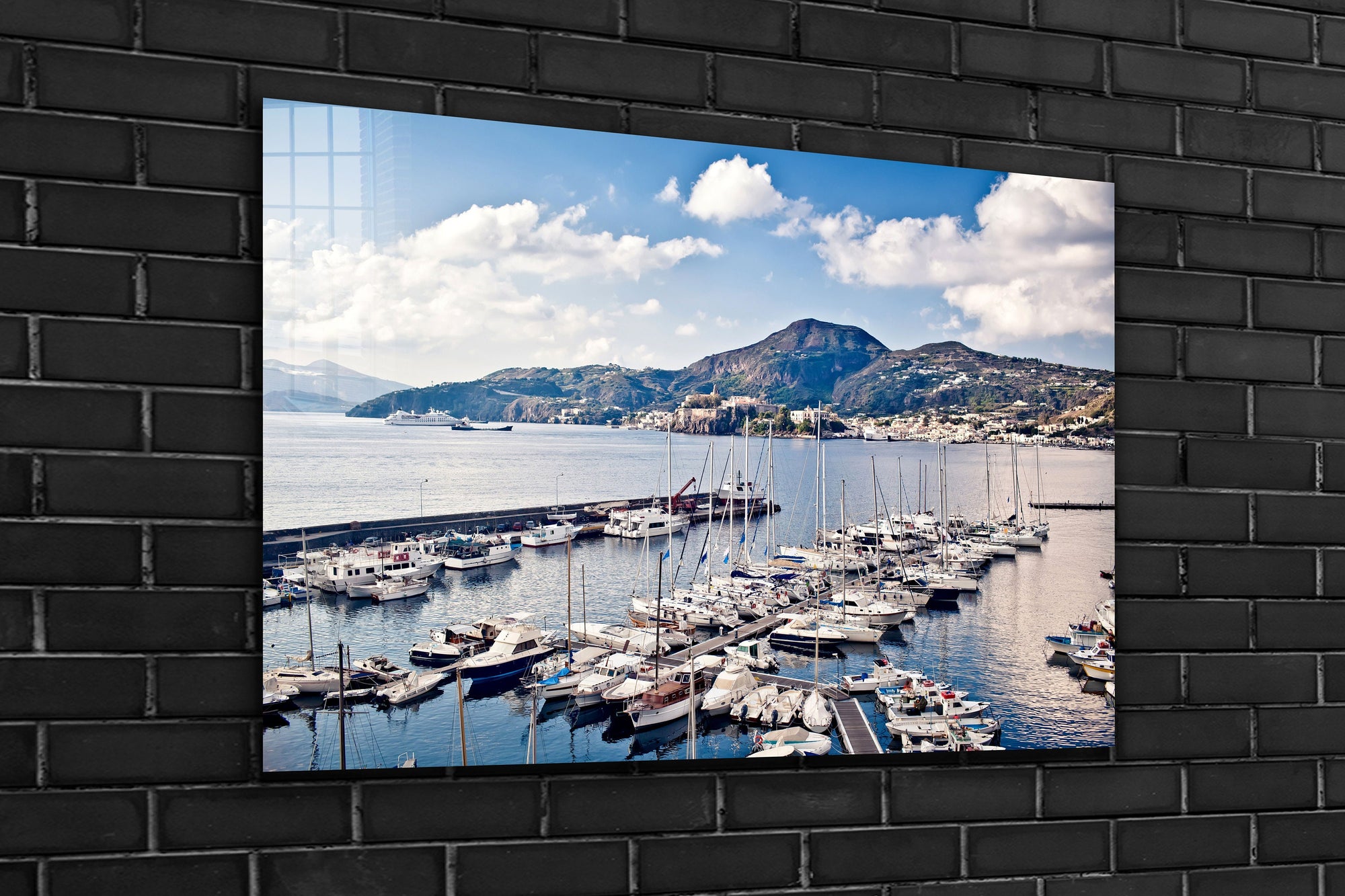 Marina, Large Glass Wall Art