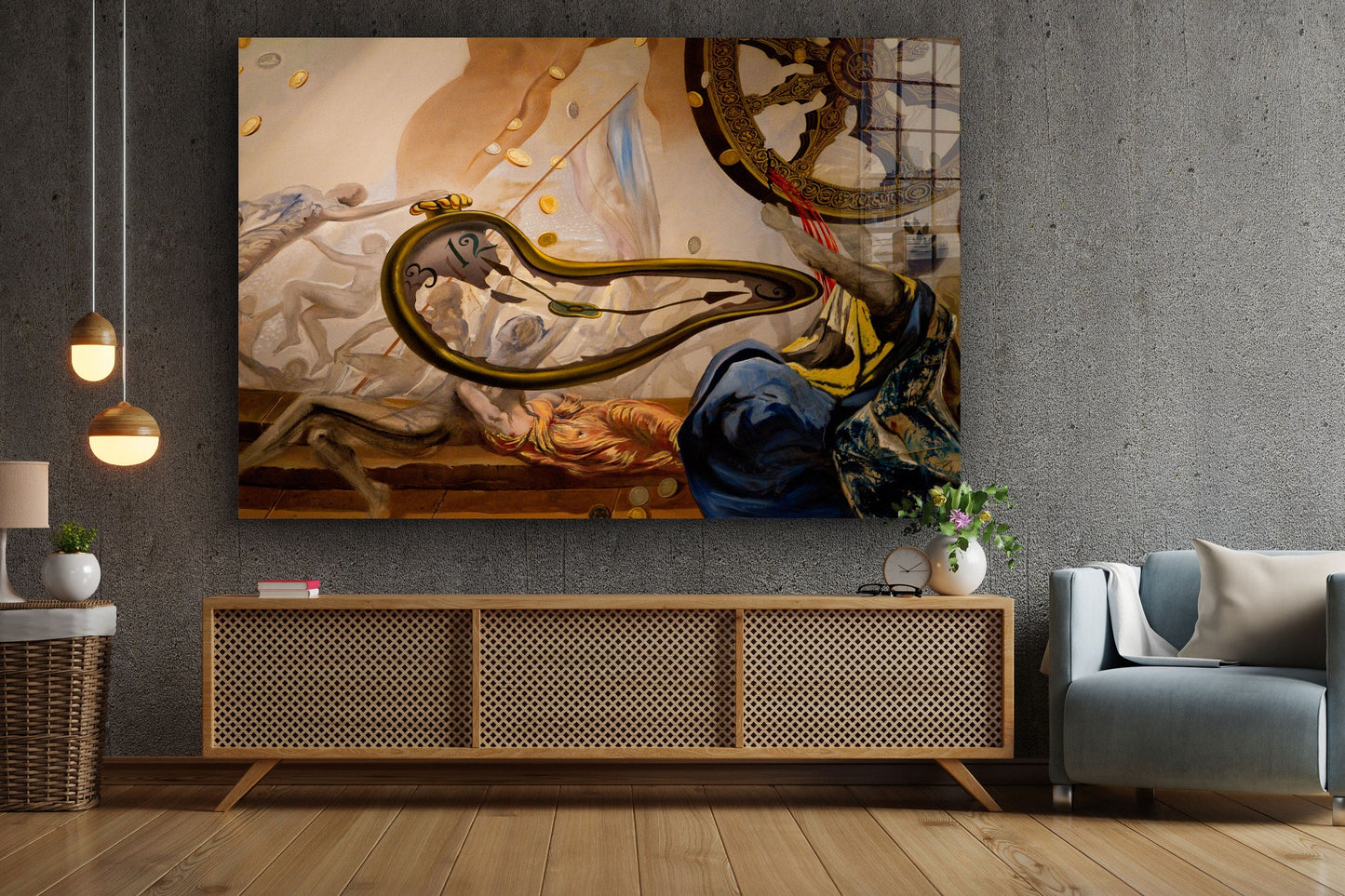 Dali Style, Large Glass Wall Art