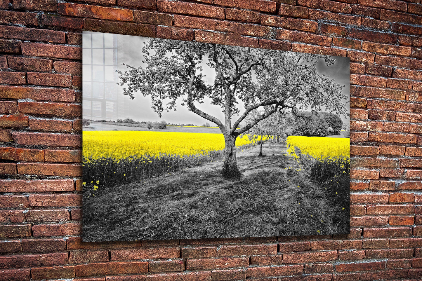 Lonely Tree, Large Glass Wall Art