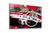 Classic Red Car, Large Glass Wall Art