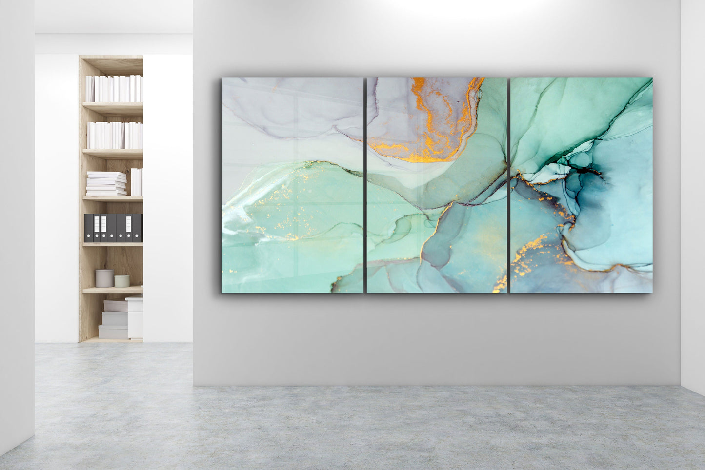 Marble Abstract, Natural Vivid Wall Decor, Large Glass Wall Art