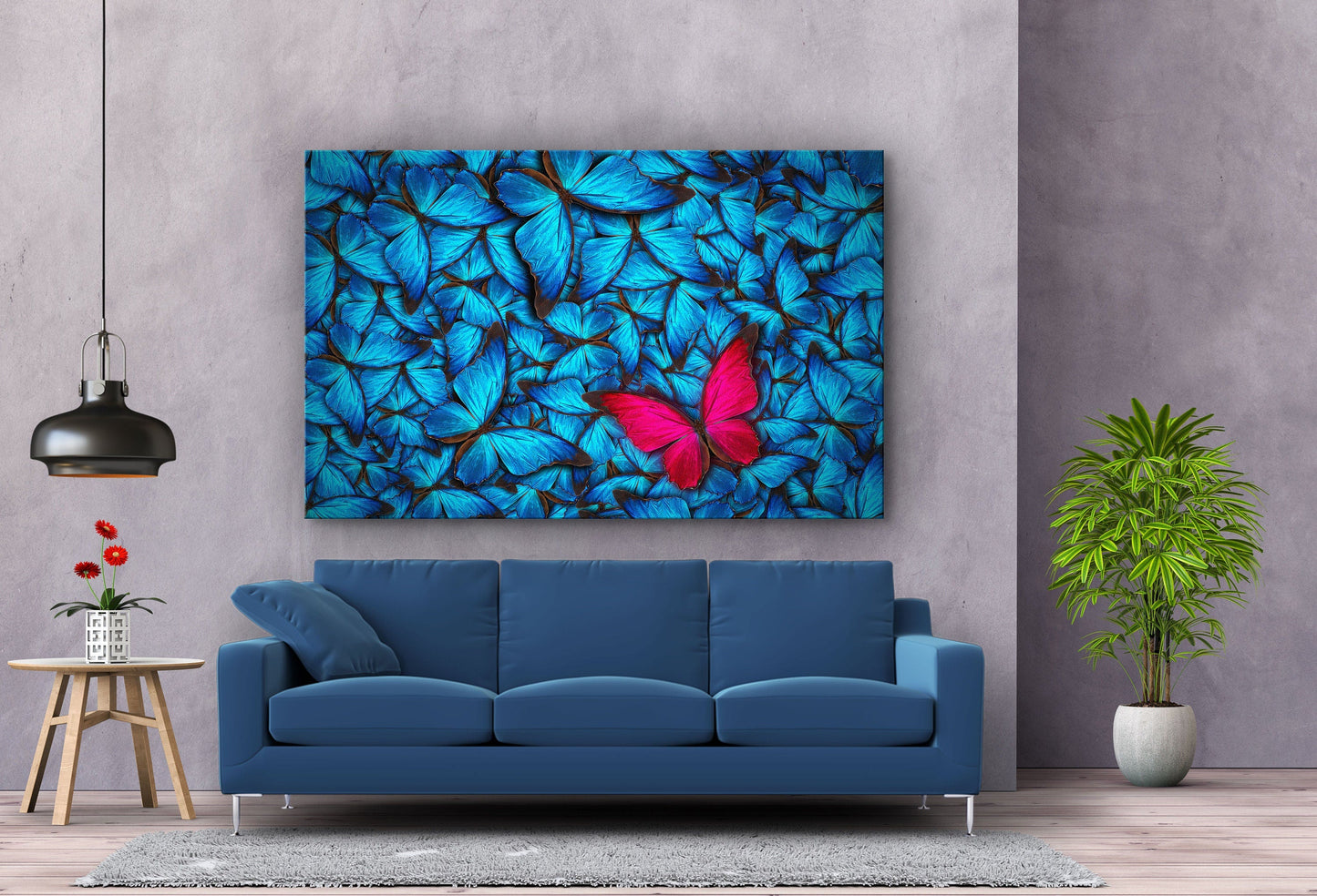 Butterflies, Large Glass Wall Art