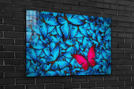 Butterflies, Large Glass Wall Art