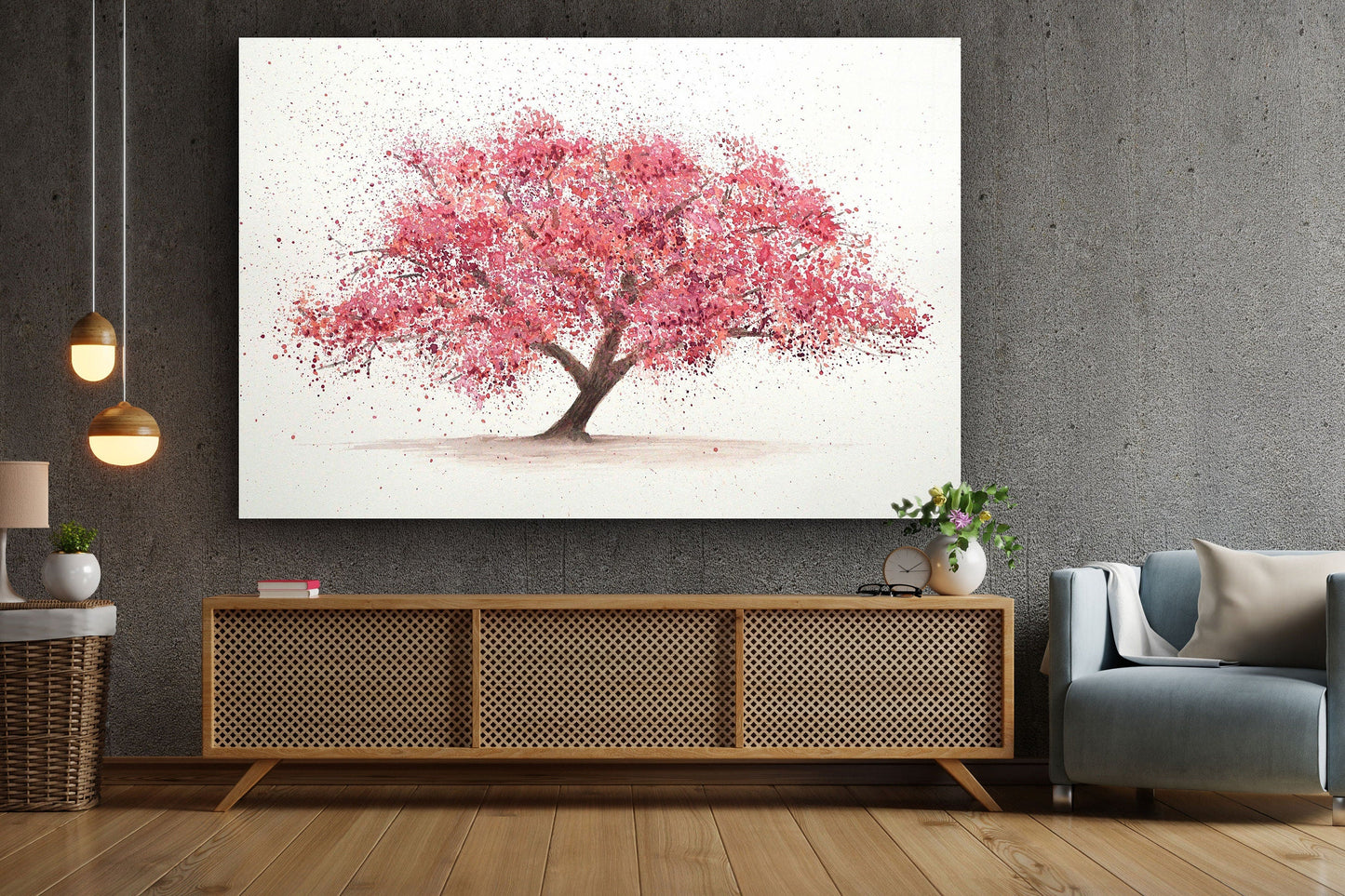 Blossom, Large Glass Wall Art