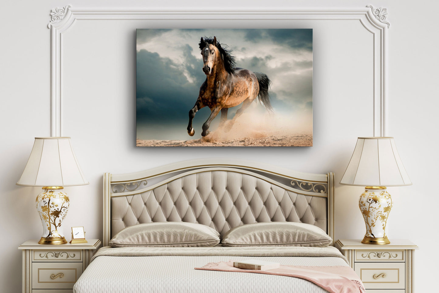 Beautiful Wild Horse, Large Glass Wall Art