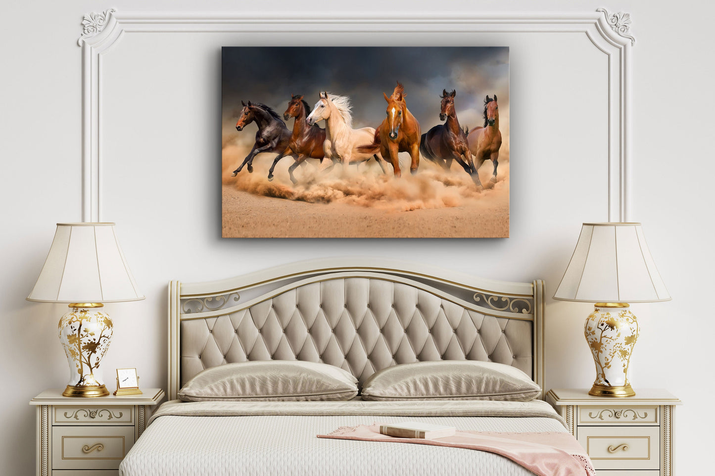 Wild Horses, Large Glass Wall Art