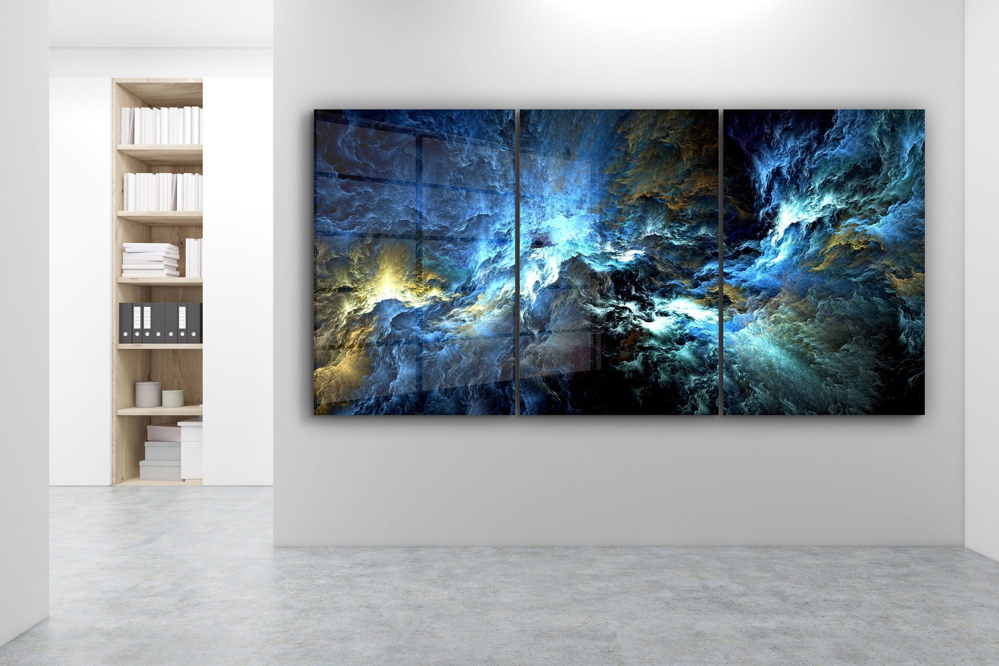 Cosmic Storm  Extra Large Glass Wall Art