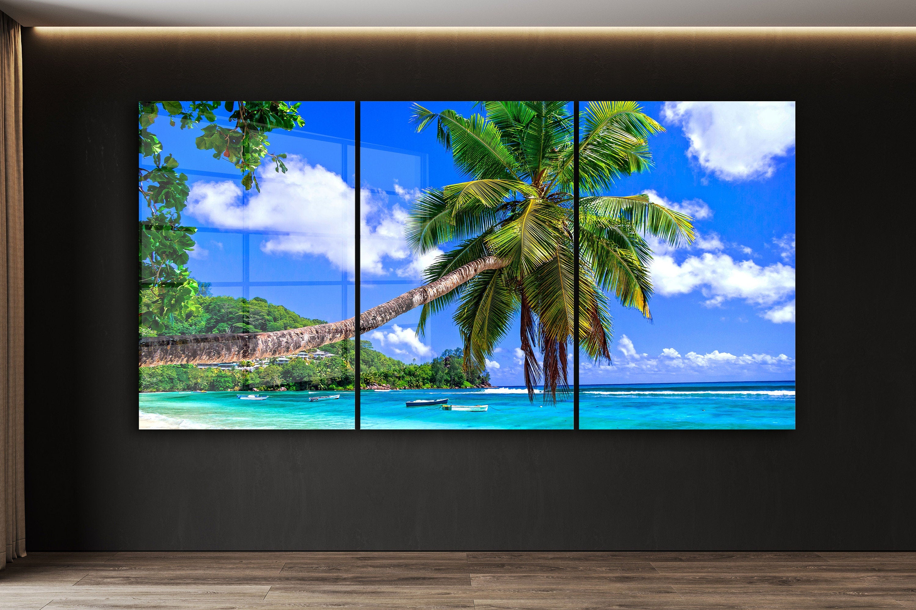 Palm Beach Prints Extra Large Glass Wall Art - TemperedGlassWallArt
