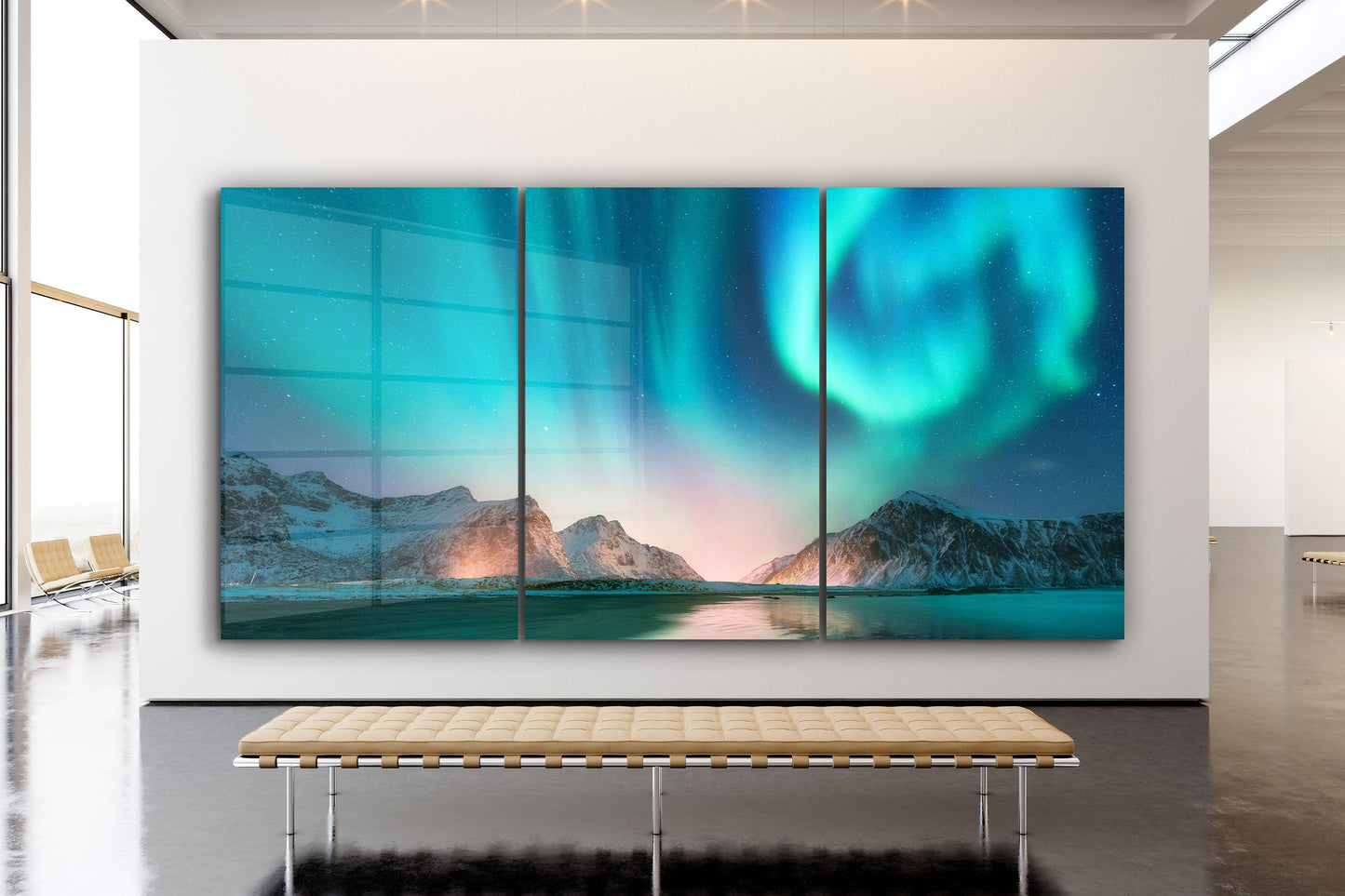 Northern Light, Large Glass Wall Art