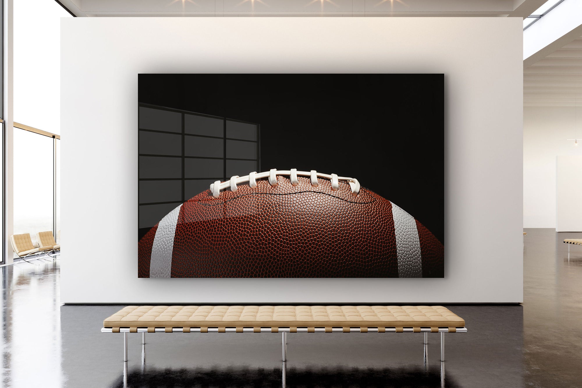 American Football, Large Glass Wall Art