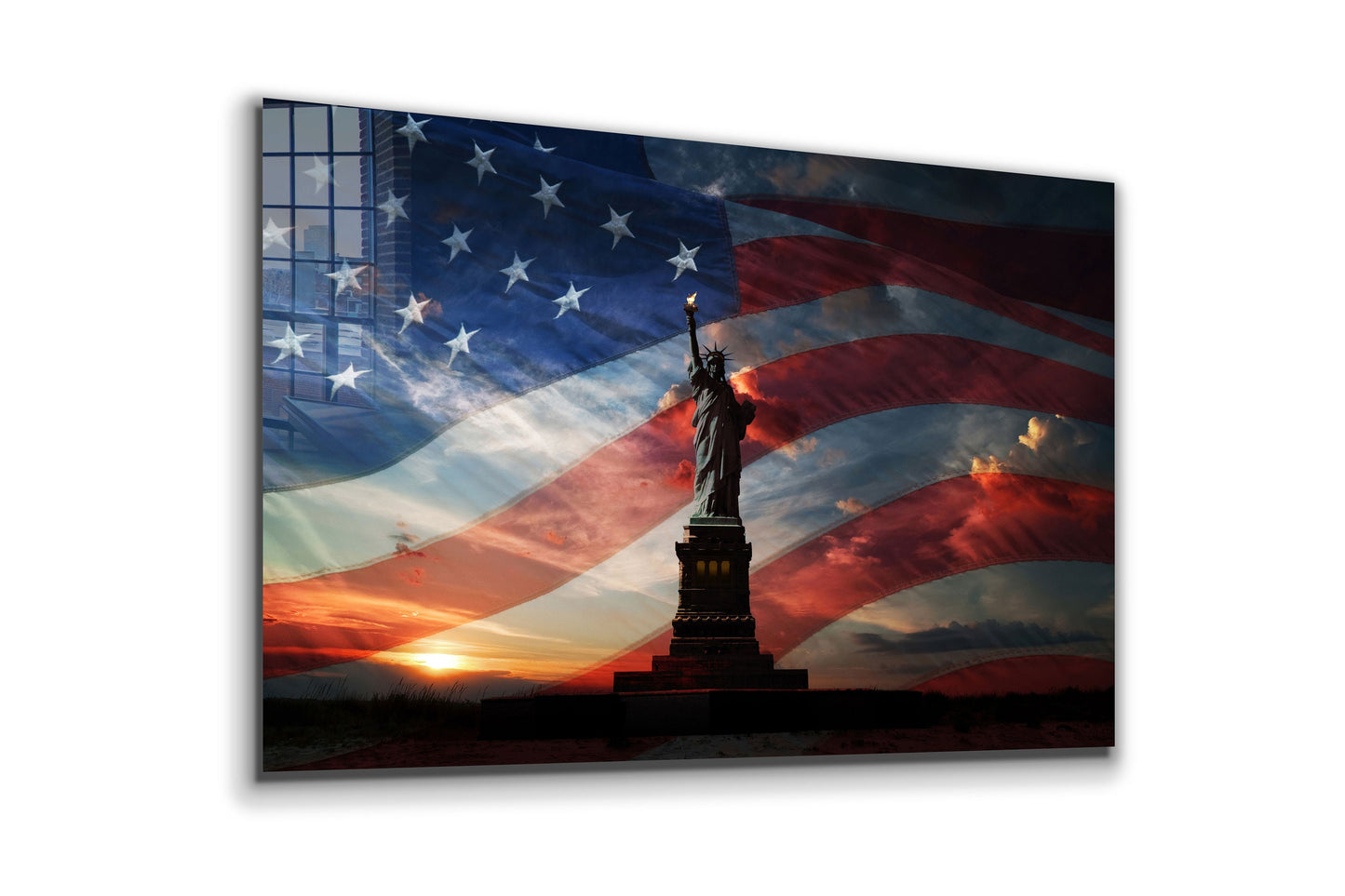American Symbols, Large Glass Wall Art