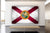 Florida Grungy Flag, Large Glass Wall Art