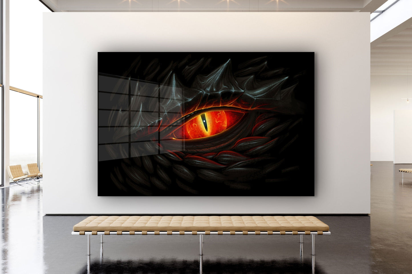 Dragon Eye, Large Glass Wall Art