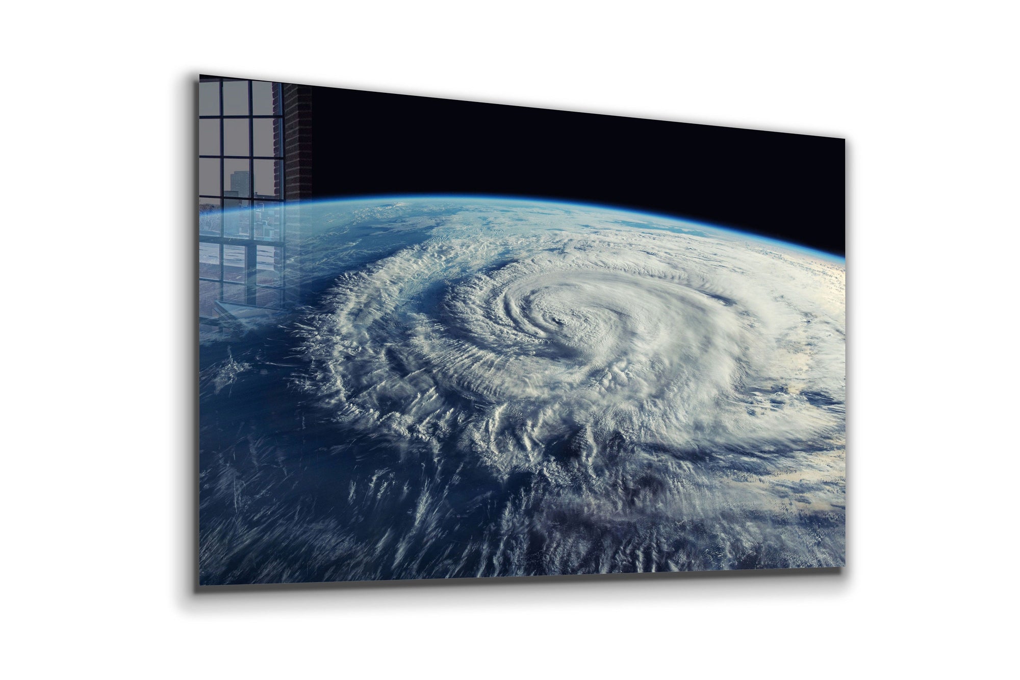 Storm From The Space, Large Glass Wall Art