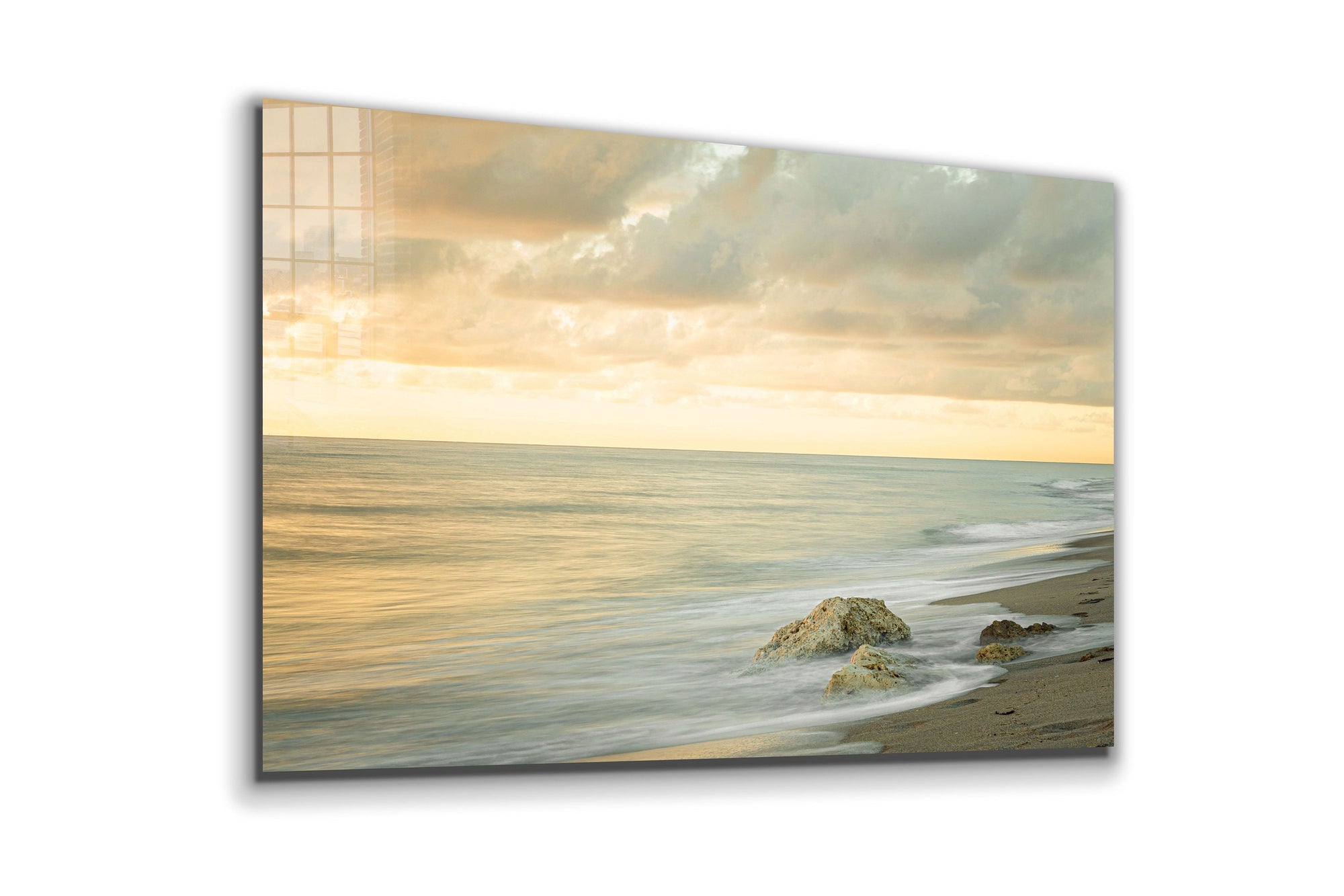 Beach Scenery, beach prints Large Glass Wall Art