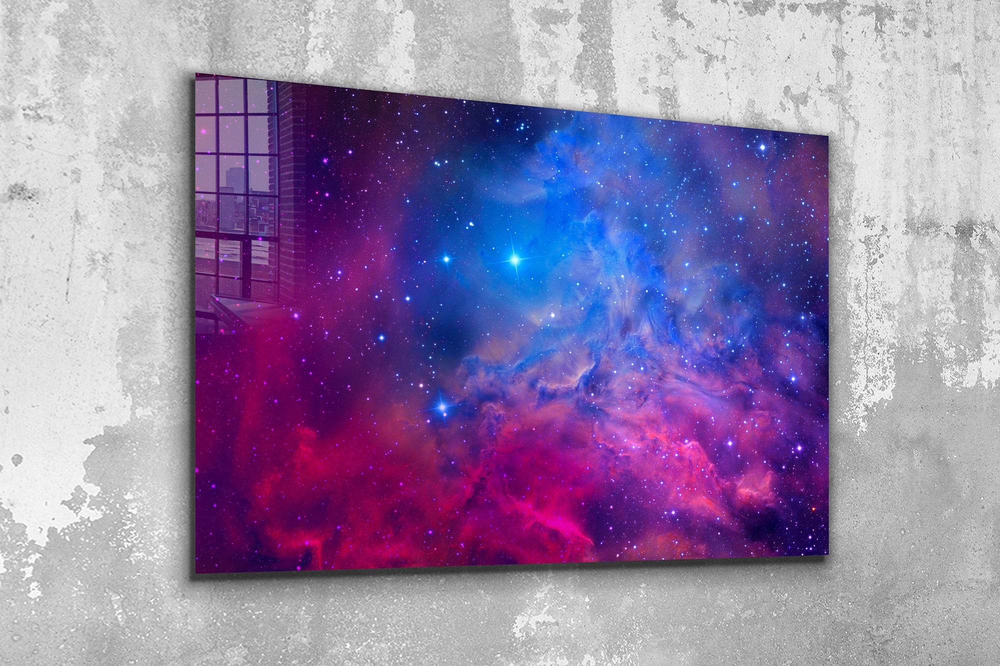 Nebula space, Large Glass Wall Art