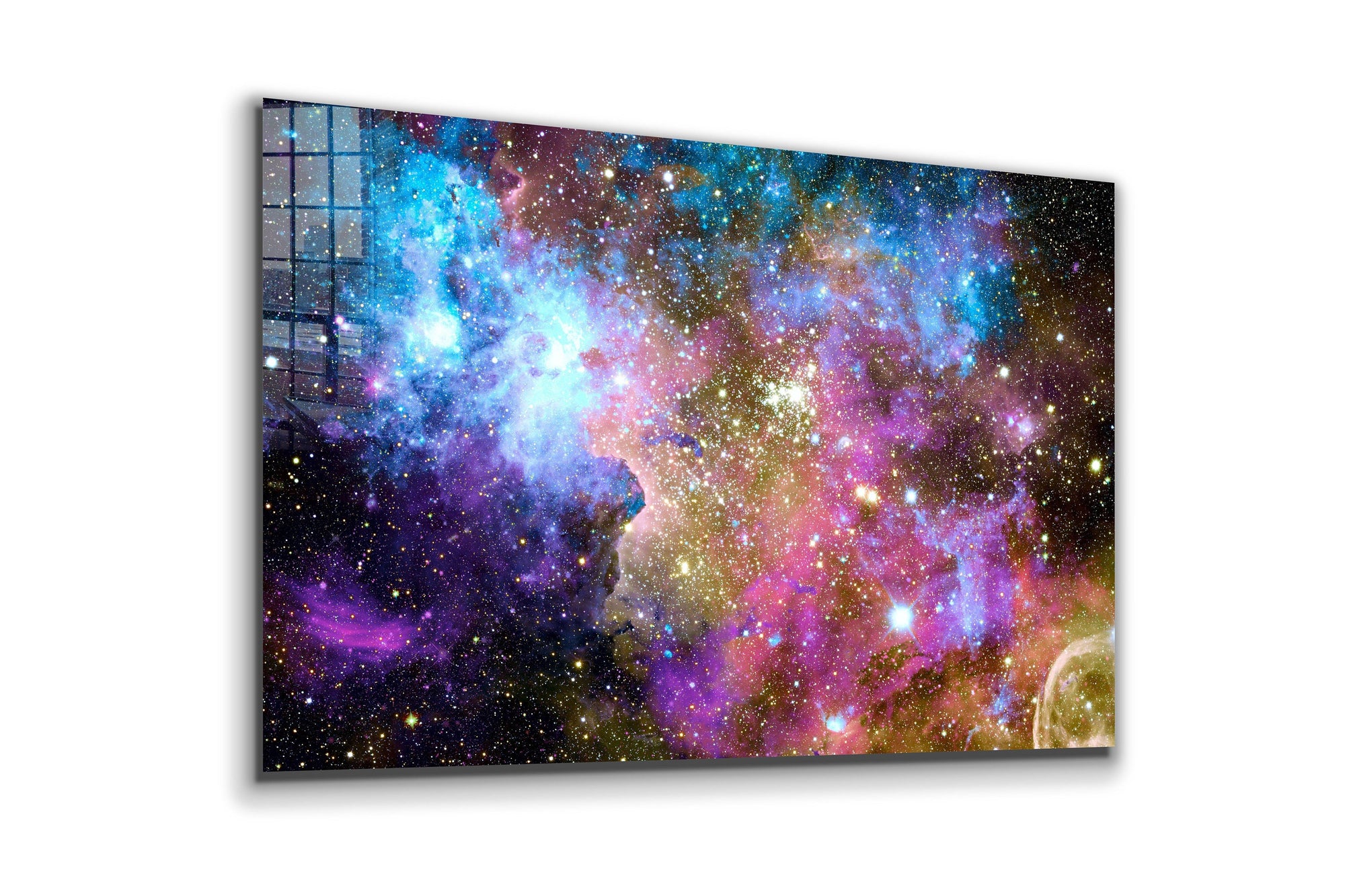 Nebula space, Large Glass Wall Art