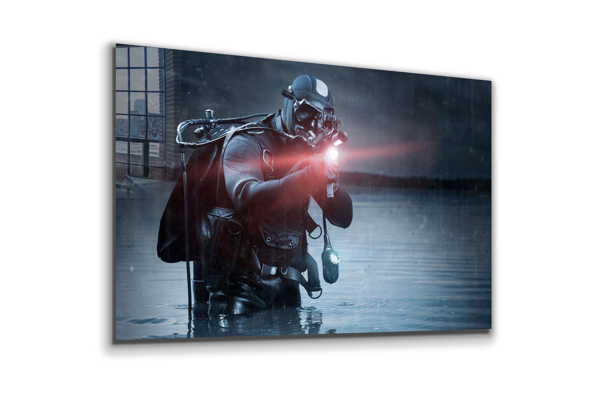 Navy Seals Large Glass Wall Art