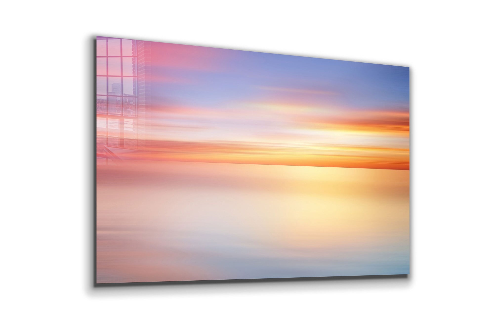 Abstract Sea Scenery Large Glass Wall Art