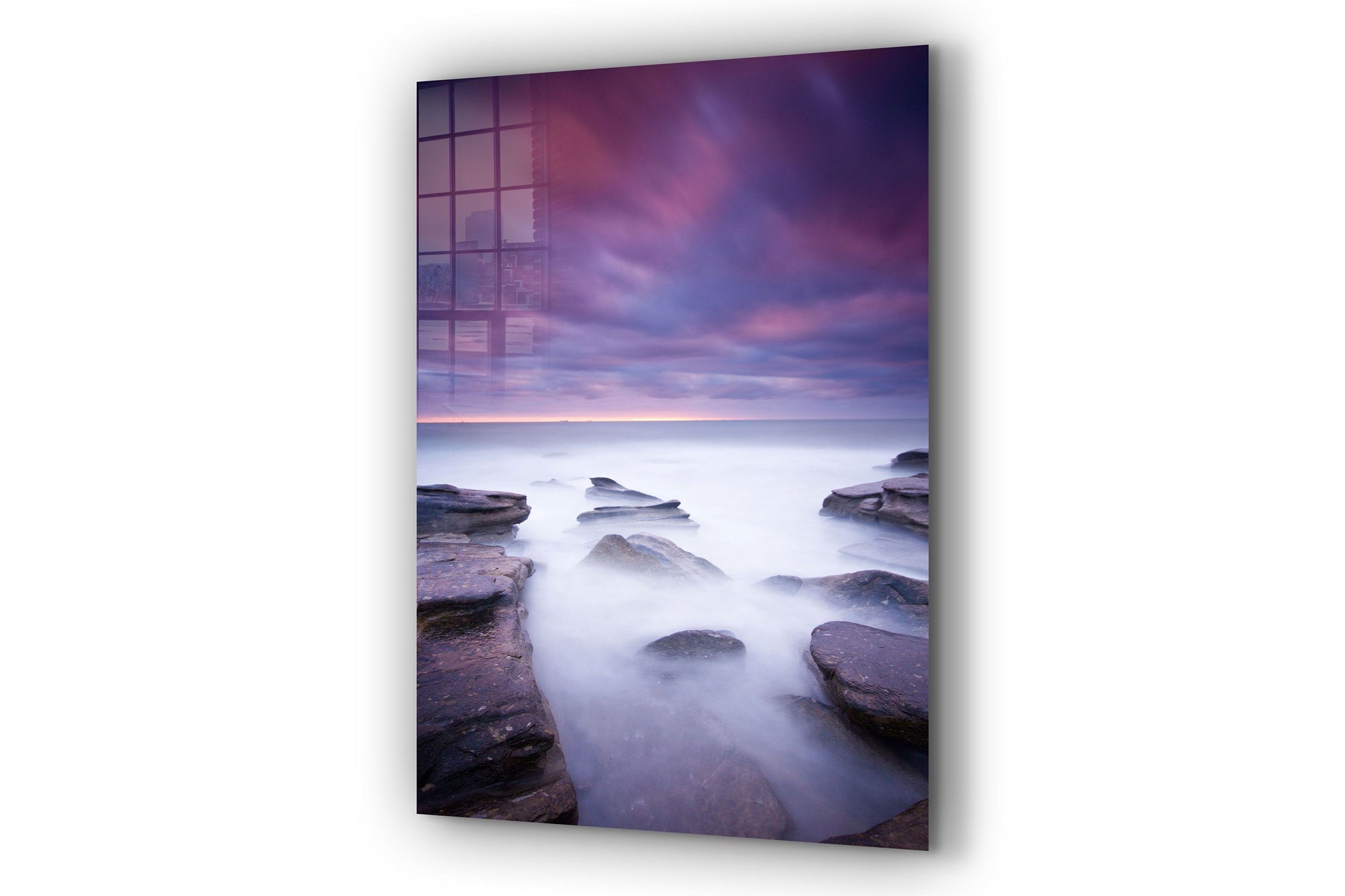 Sea View Large Glass Wall Art