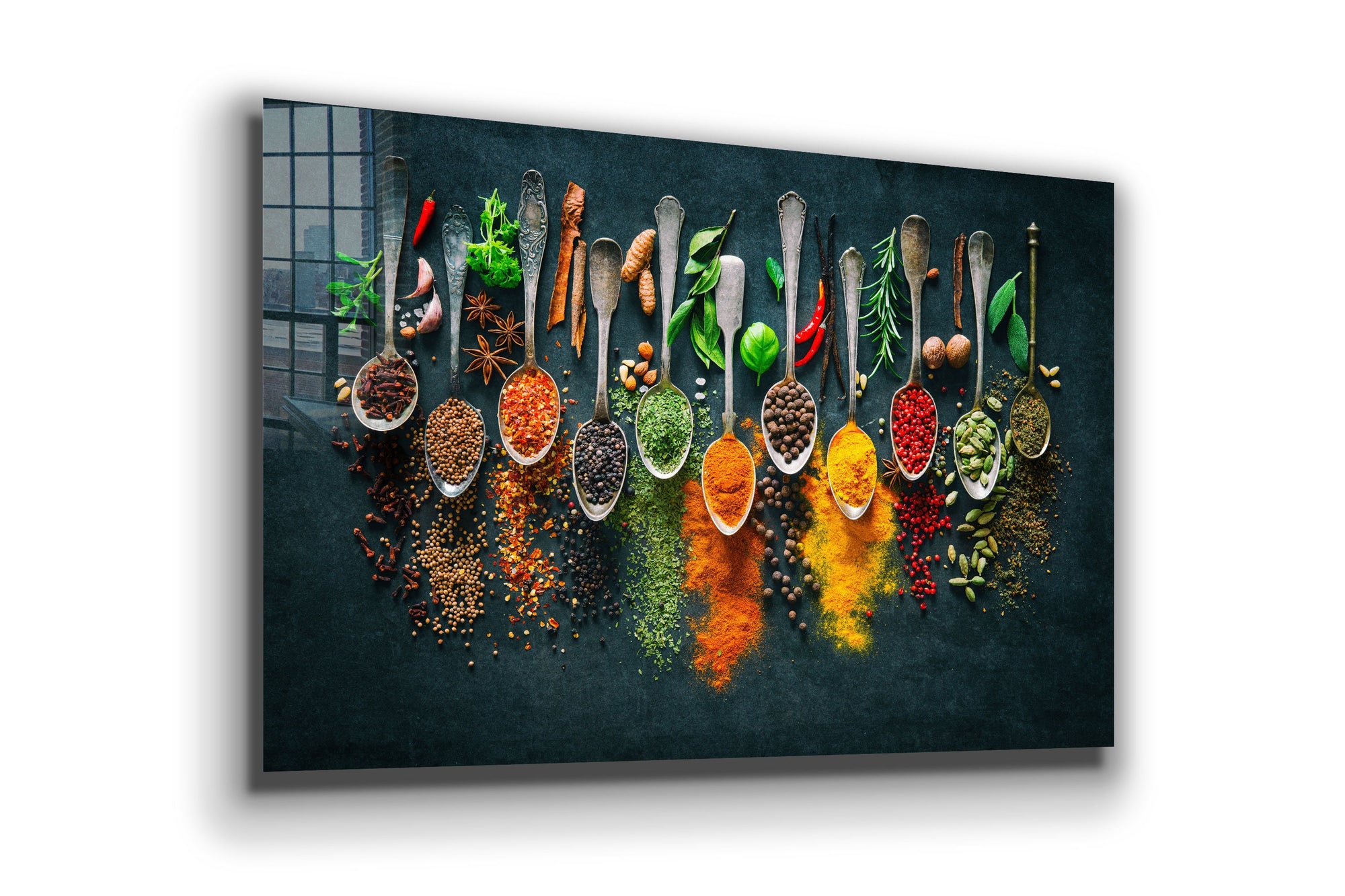 Spices Large Glass Wall Art