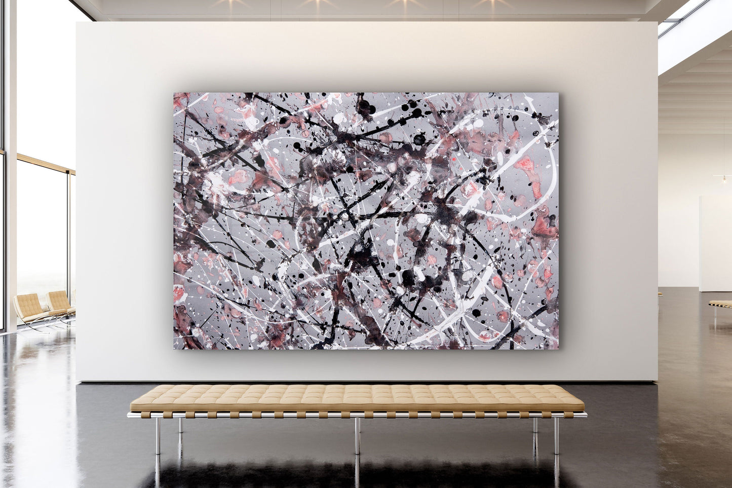 Abstract  Large Glass Wall Art