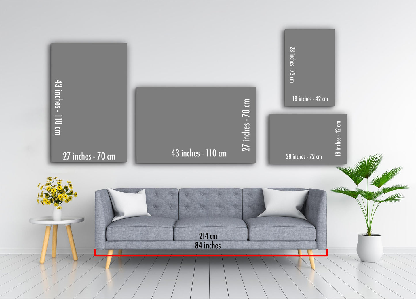 Abstract  Large Glass Wall Art